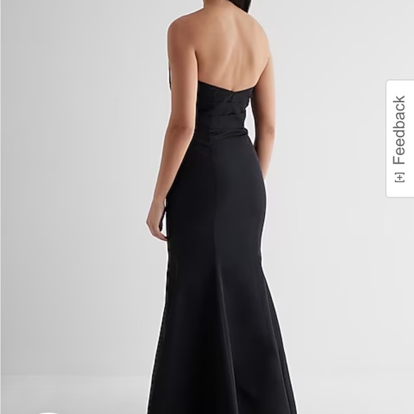 BNWT EXPRESS STRAPLESS CORSET BLACK FORMAL DRESS - Picture 7 of 10